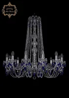 Люстра подвесная хрустальная 11.24.12.300.h-86.Cr.V3001 Богемиа Арт Классик прозрачная на 24 лампы, основание хром в стиле классический Люстра подвесная хрустальная 11.24.12.300.h-86.Cr.V3001 Богемиа Арт Классик прозрачная на 24 лампы, основание хром в стиле классический